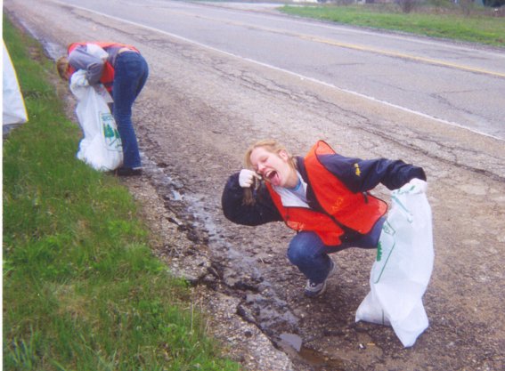 Adopt-A-Highway Clean-up project, 1